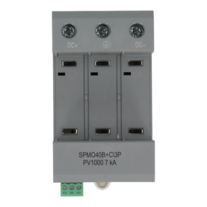 Warystorowy ogranicznik przepięć do instalacji fotowoltaicznych PV 3P, 1000V DC, 7kA,  typ 1+2 (klasa B+C)  - Poglądowe zdjęcie